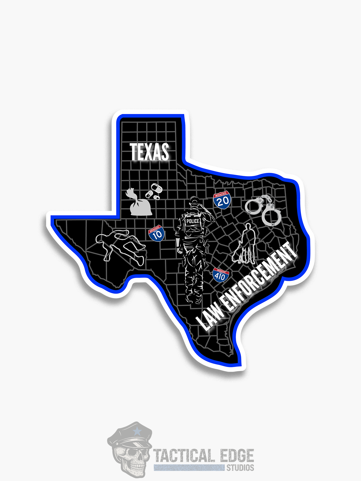 Texas Law Enforcement Sticker